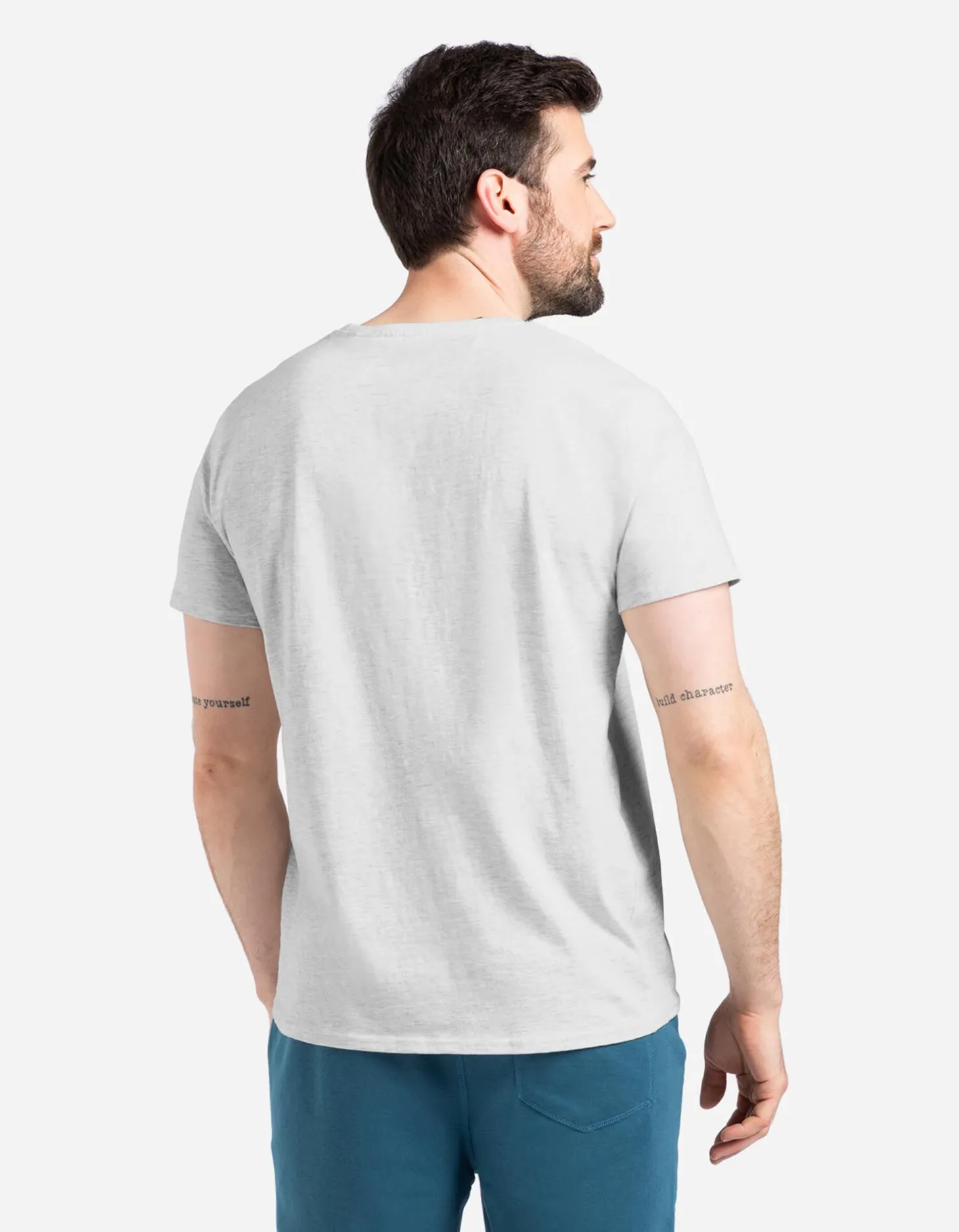 T-shirt - Gemêleerd - wit