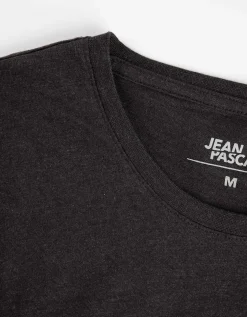 T-shirt - Gemêleerd - zwart