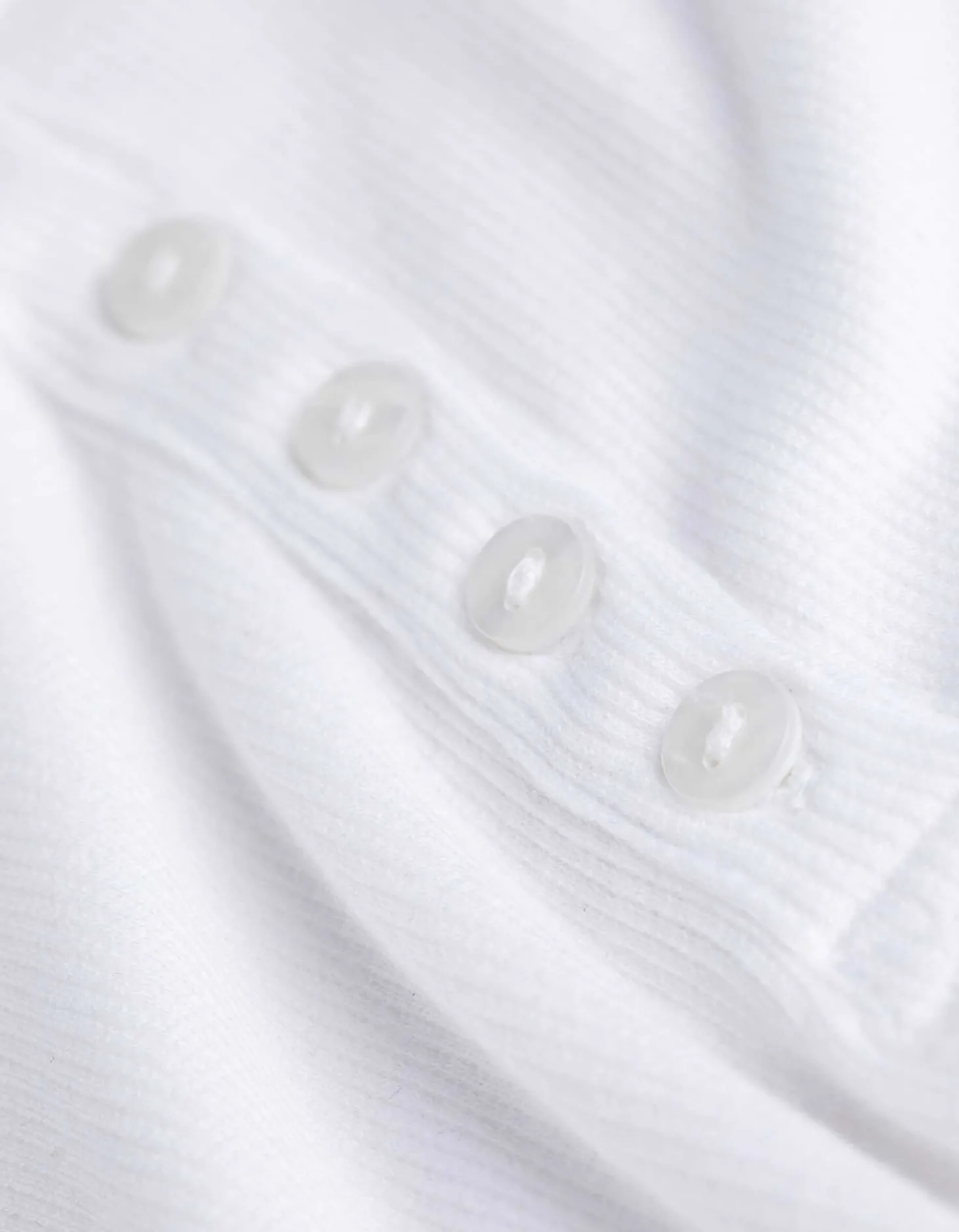 T-shirt - Geribde structuur - wit