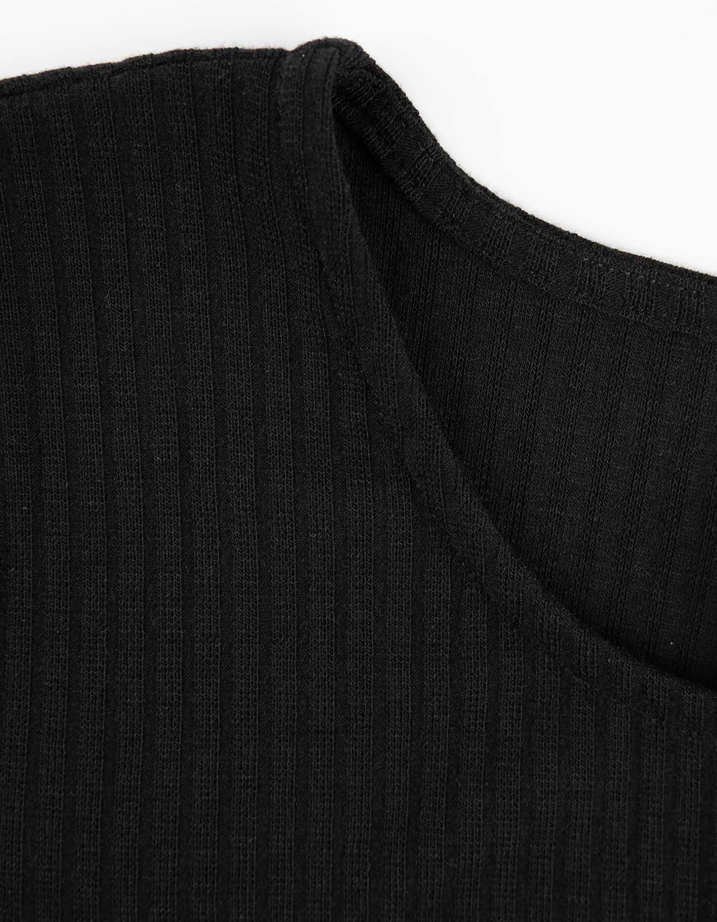 T-shirt - Geschulpte zoom - zwart