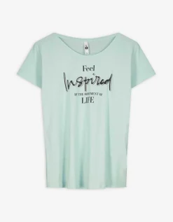 T-shirt - Glitterprint - groen