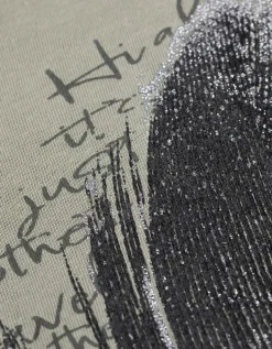 T-shirt - Glitterprint - groen