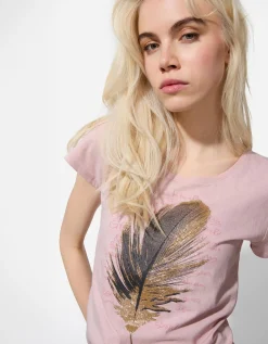 T-shirt - Glitterprint - lila