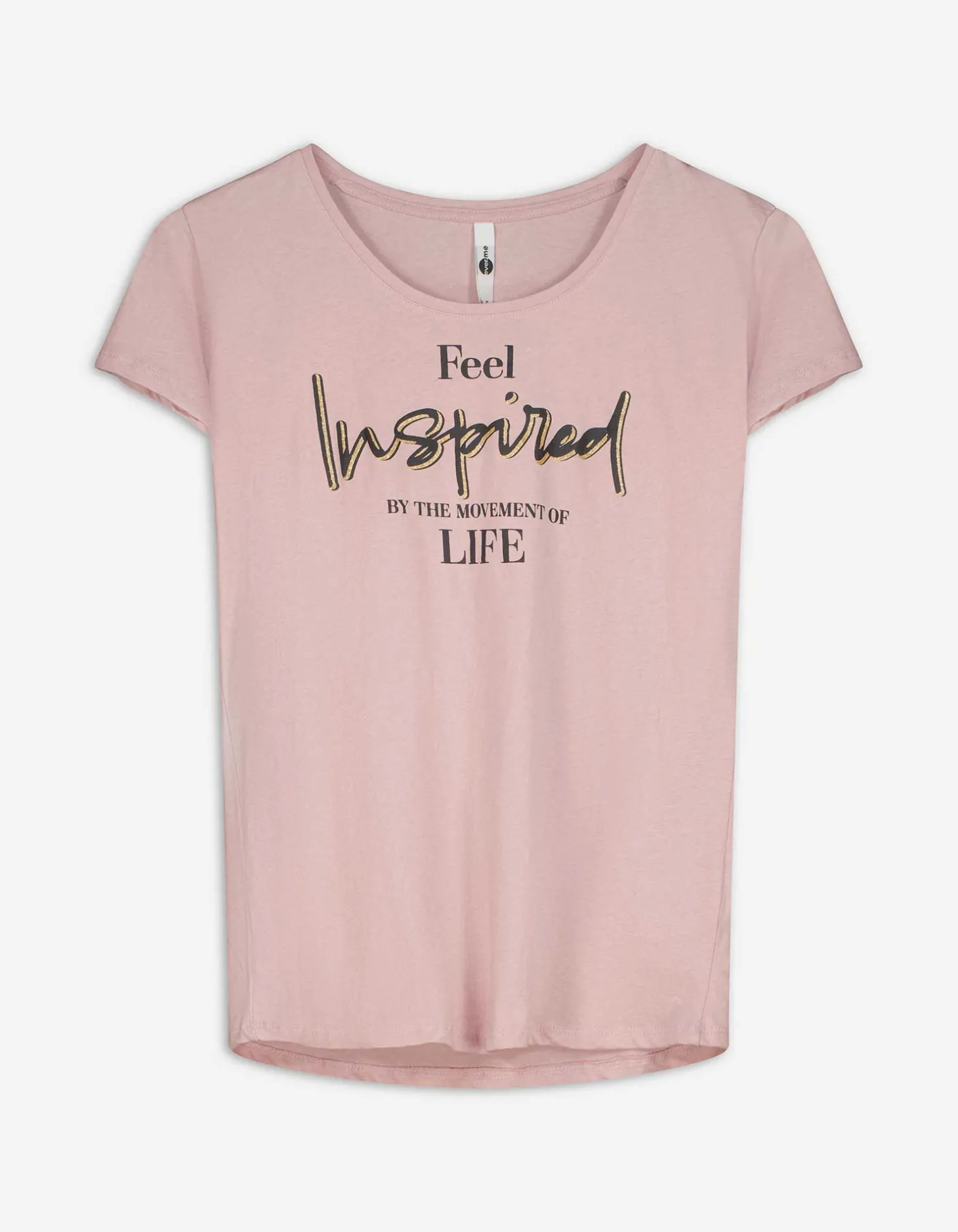 T-shirt - Glitterprint - roze
