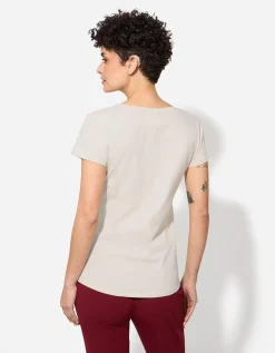 T-shirt - Glitterprint - wit