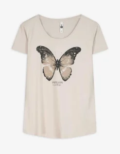T-shirt - Glitterprint - wit
