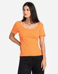 T-shirt - Katoenmix - oranje