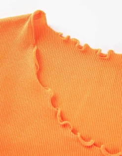 T-shirt - Katoenmix - oranje