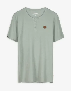 T-shirt - Knoopsluiting - lichtgroen