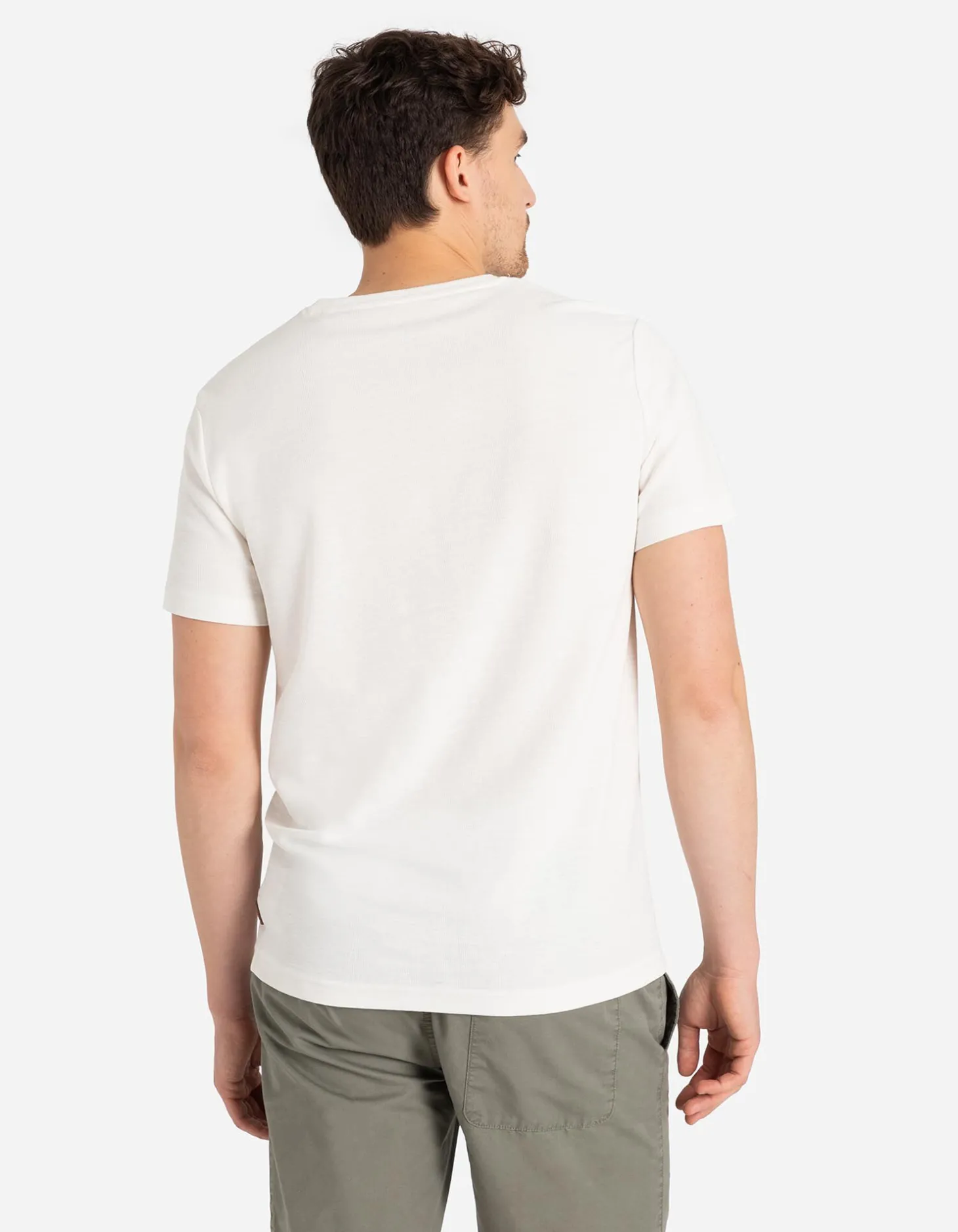 T-shirt - Knoopsluiting - wit