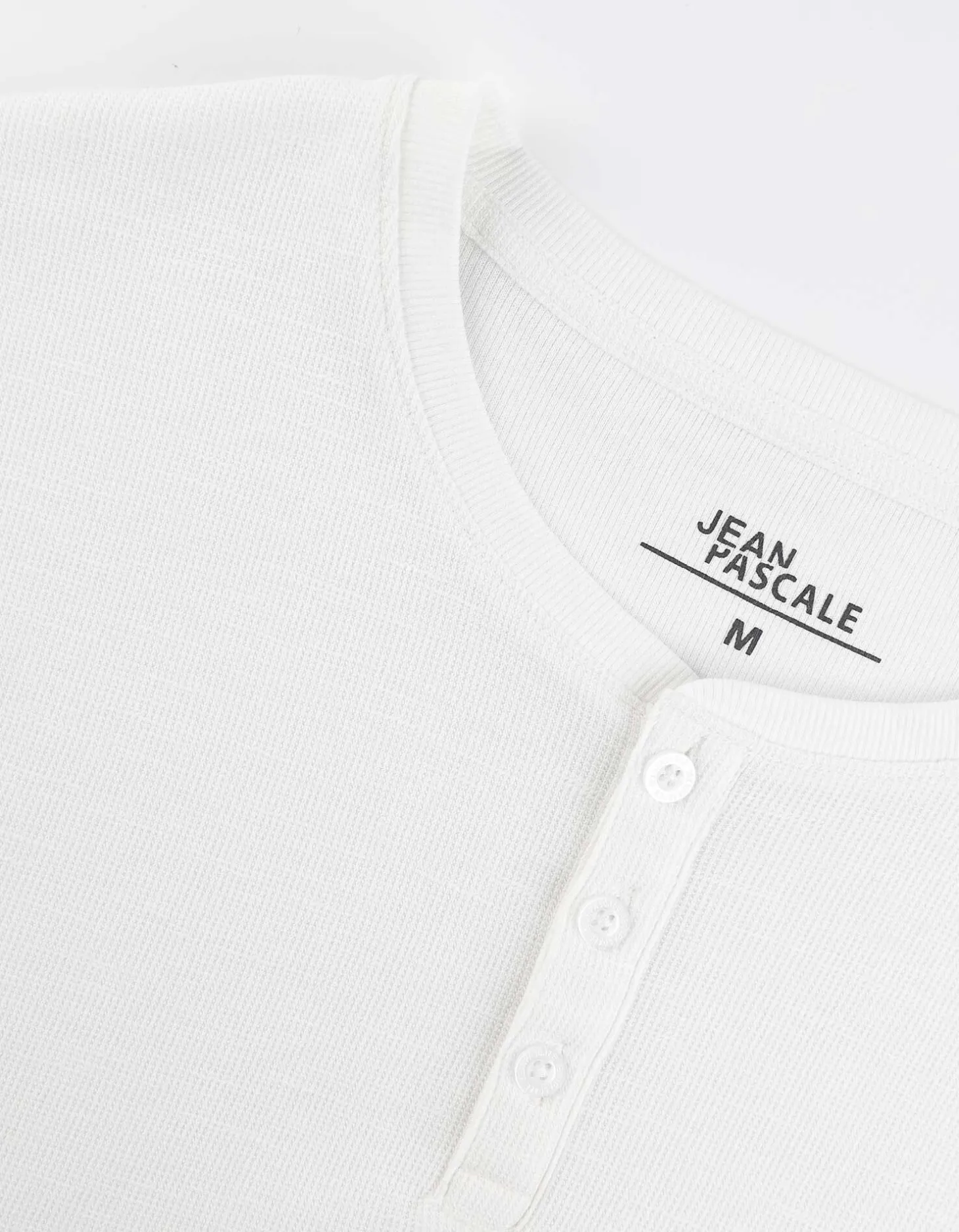 T-shirt - Knoopsluiting - wit