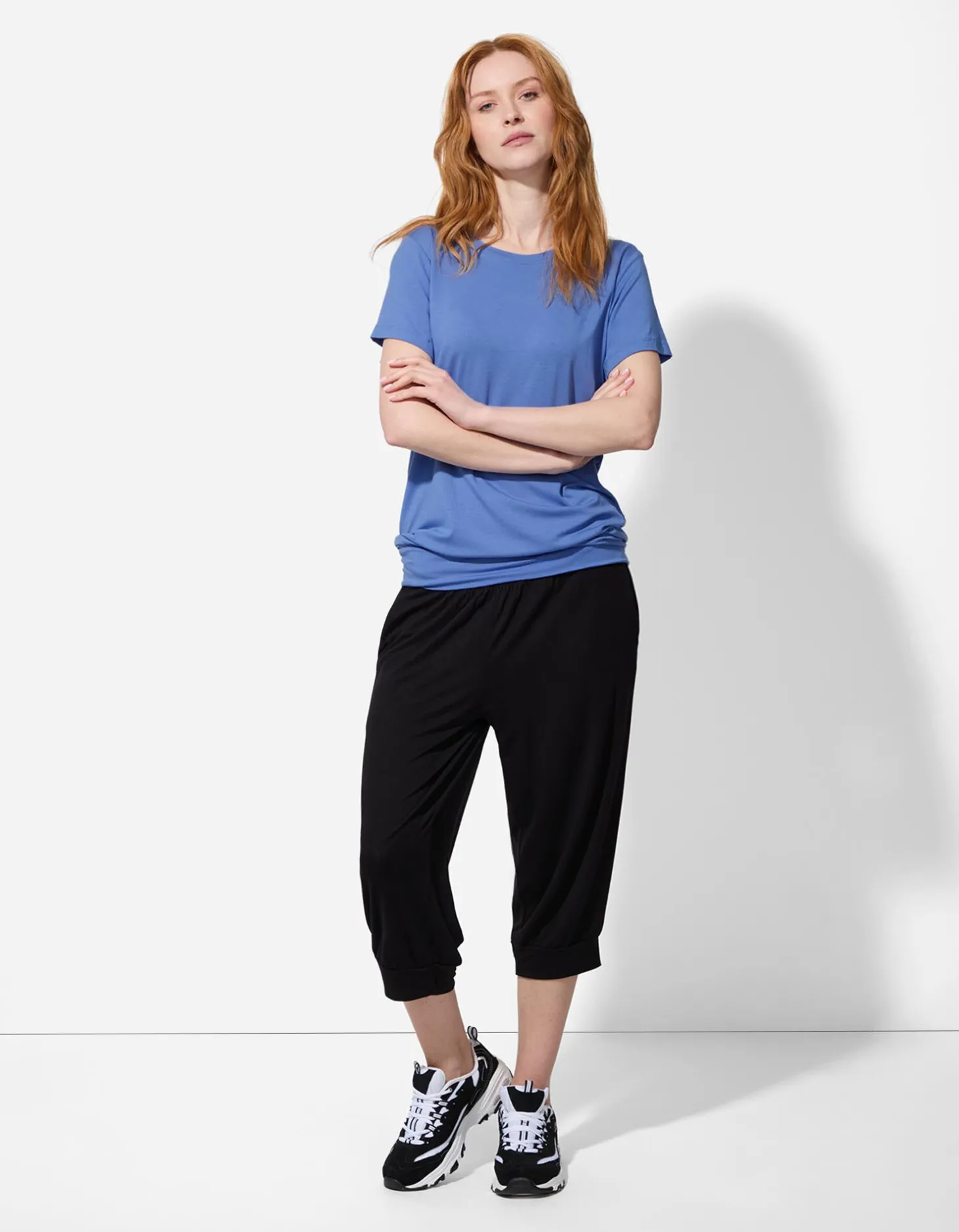 T-shirt - LENZING™ ECOVERO™ - blauw