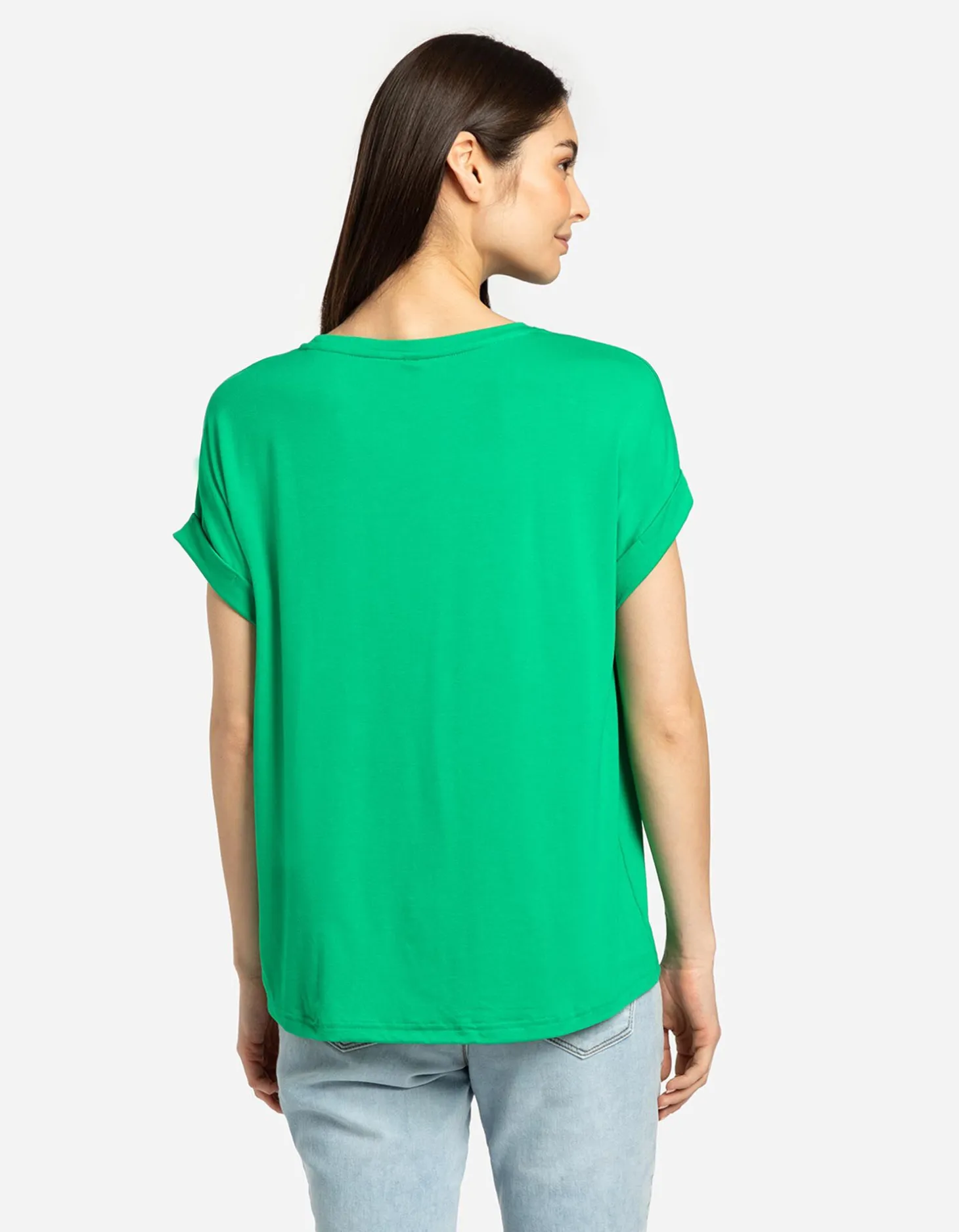 T-shirt - LENZING™ ECOVERO™ - groen