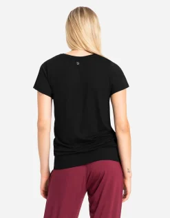T-shirt - LENZING™ ECOVERO™ - zwart