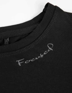 T-shirt - LENZING™ ECOVERO™ - zwart