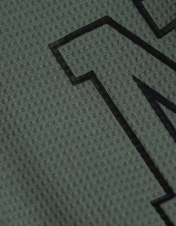 T-shirt - Mesh - donkergroen