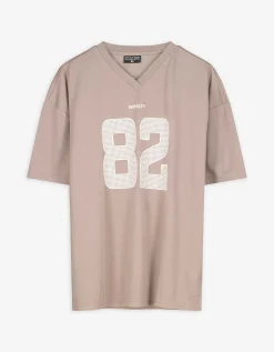 T-shirt - Mesh - lichtbruin