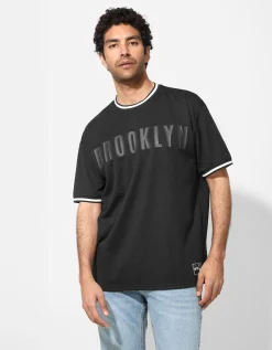 T-shirt - Mesh - zwart