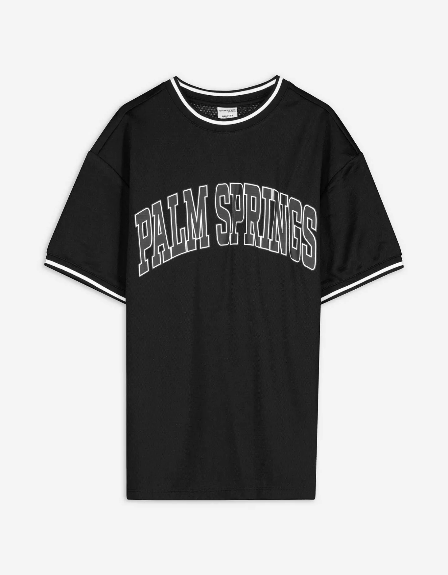 T-shirt - Mesh - zwart