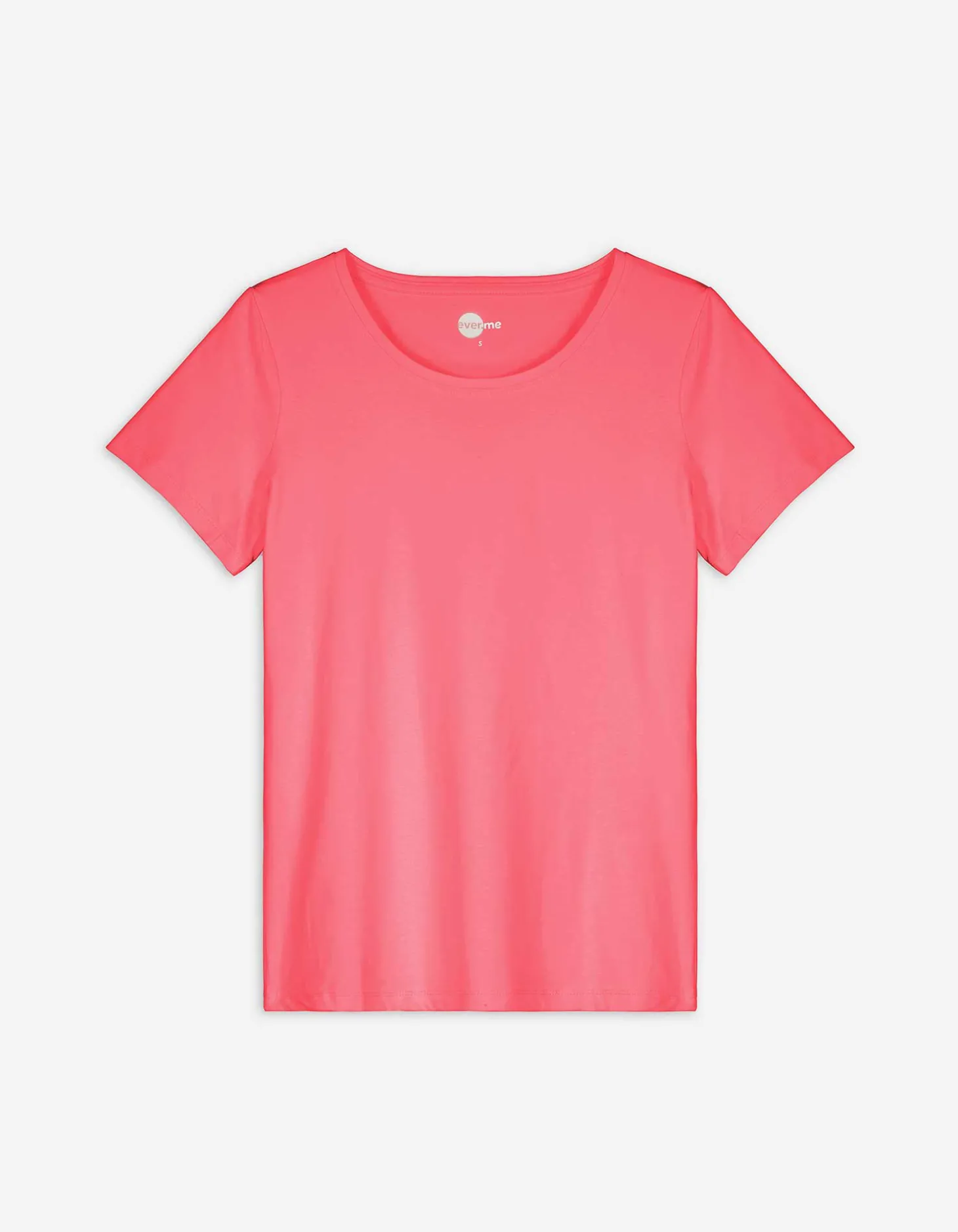 T-shirt - Met stretch - lichtrood