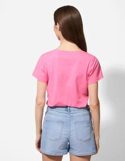 T-shirt - Met stretch - pink