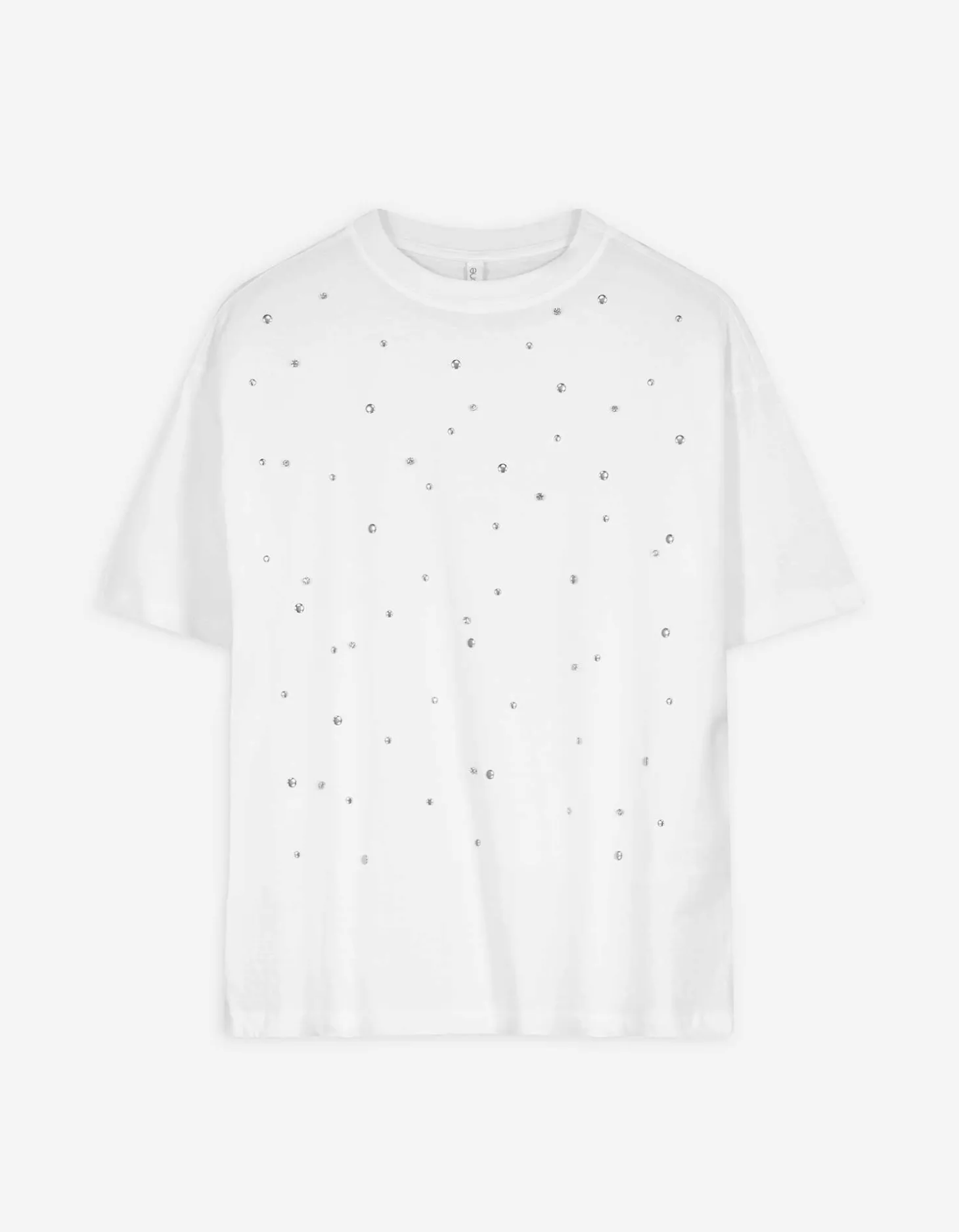 T-shirt - Met studs - wit