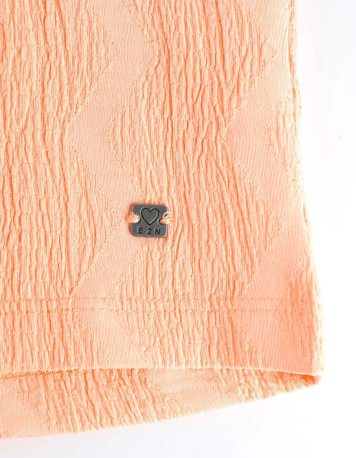 T-shirt - Mouwen met vaste omslag - oranje