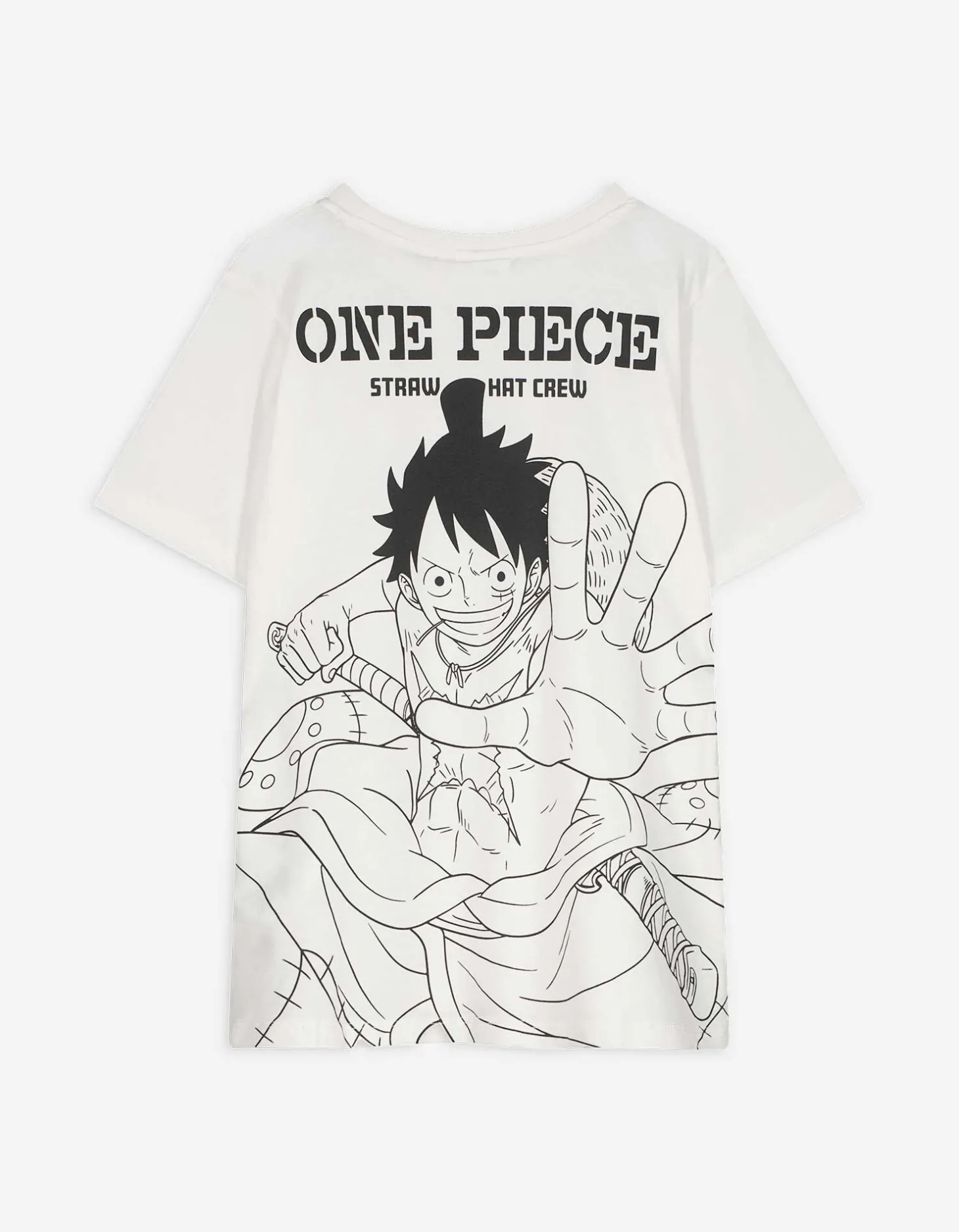 T-shirt - One Piece - wit