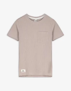 T-shirt - Opgestikte zakken - beige