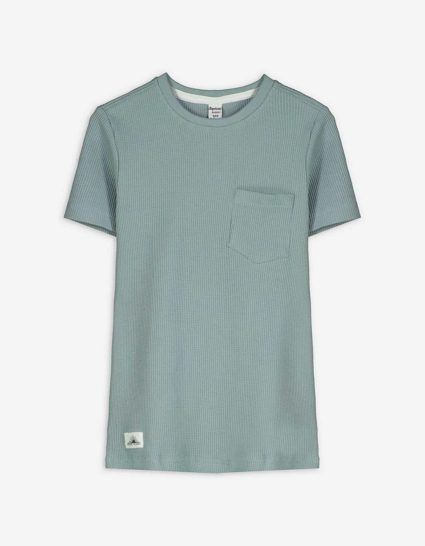 T-shirt - Opgestikte zakken - groen