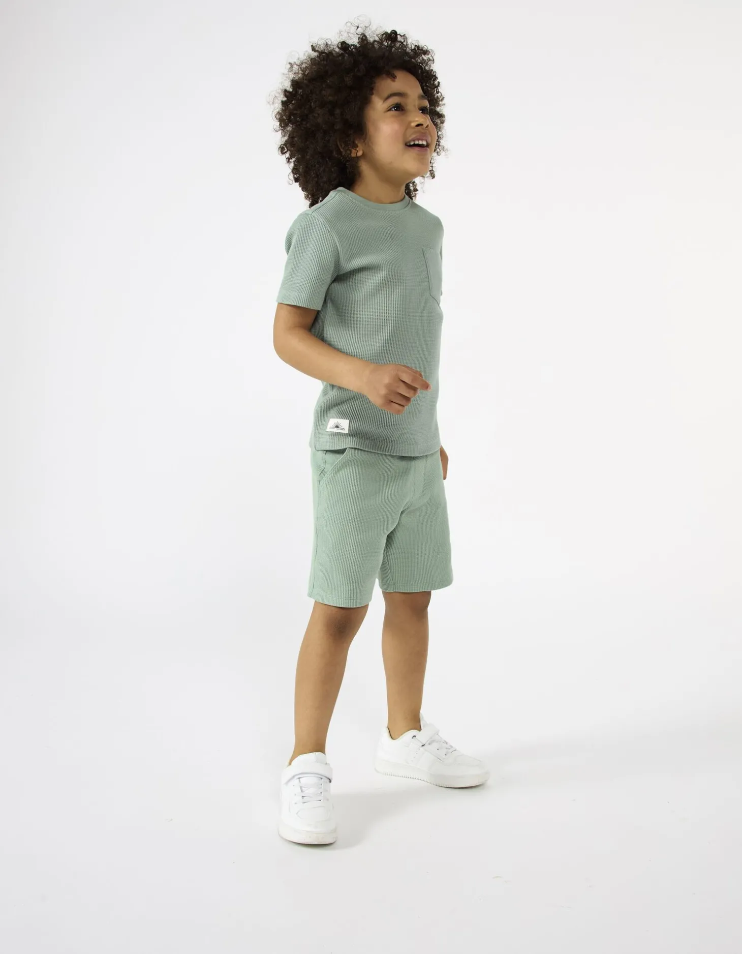 T-shirt - Opgestikte zakken - groen
