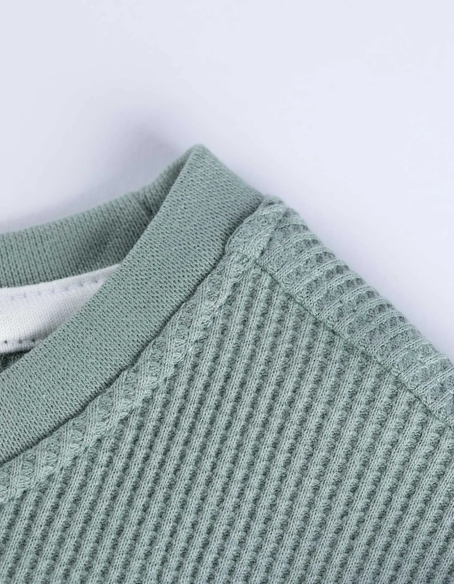 T-shirt - Opgestikte zakken - groen