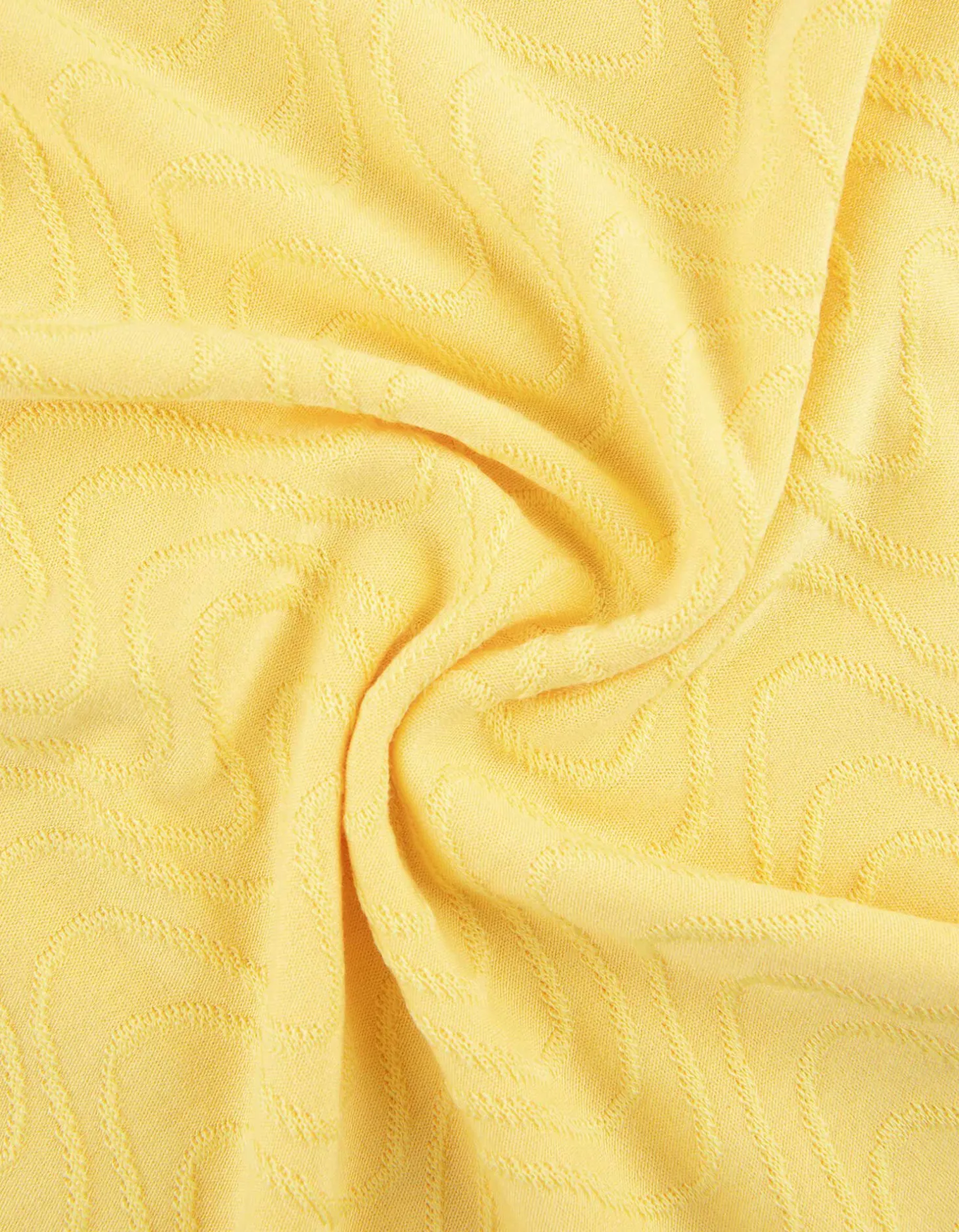 T-shirt - Opstaande kraag - lichtgeel