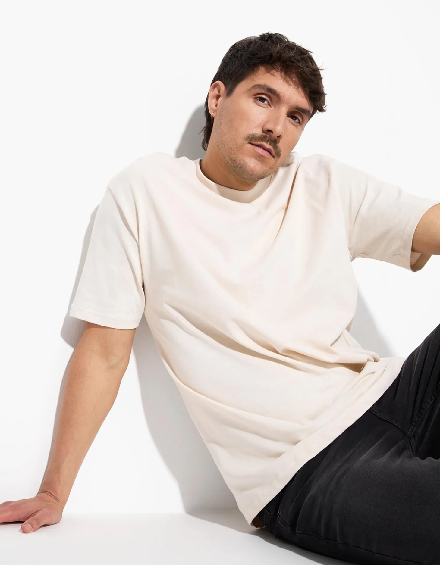 T-shirt - Oversized fit - beige