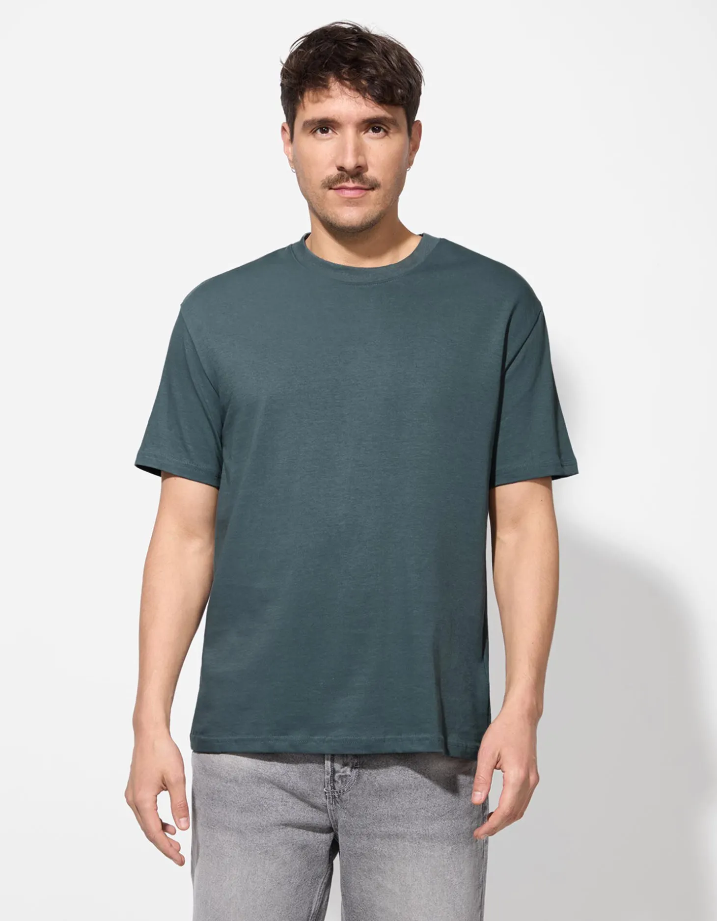 T-shirt - Oversized fit - turkoois