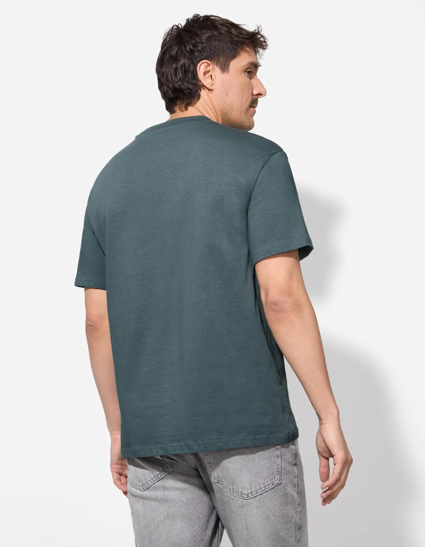 T-shirt - Oversized fit - turkoois