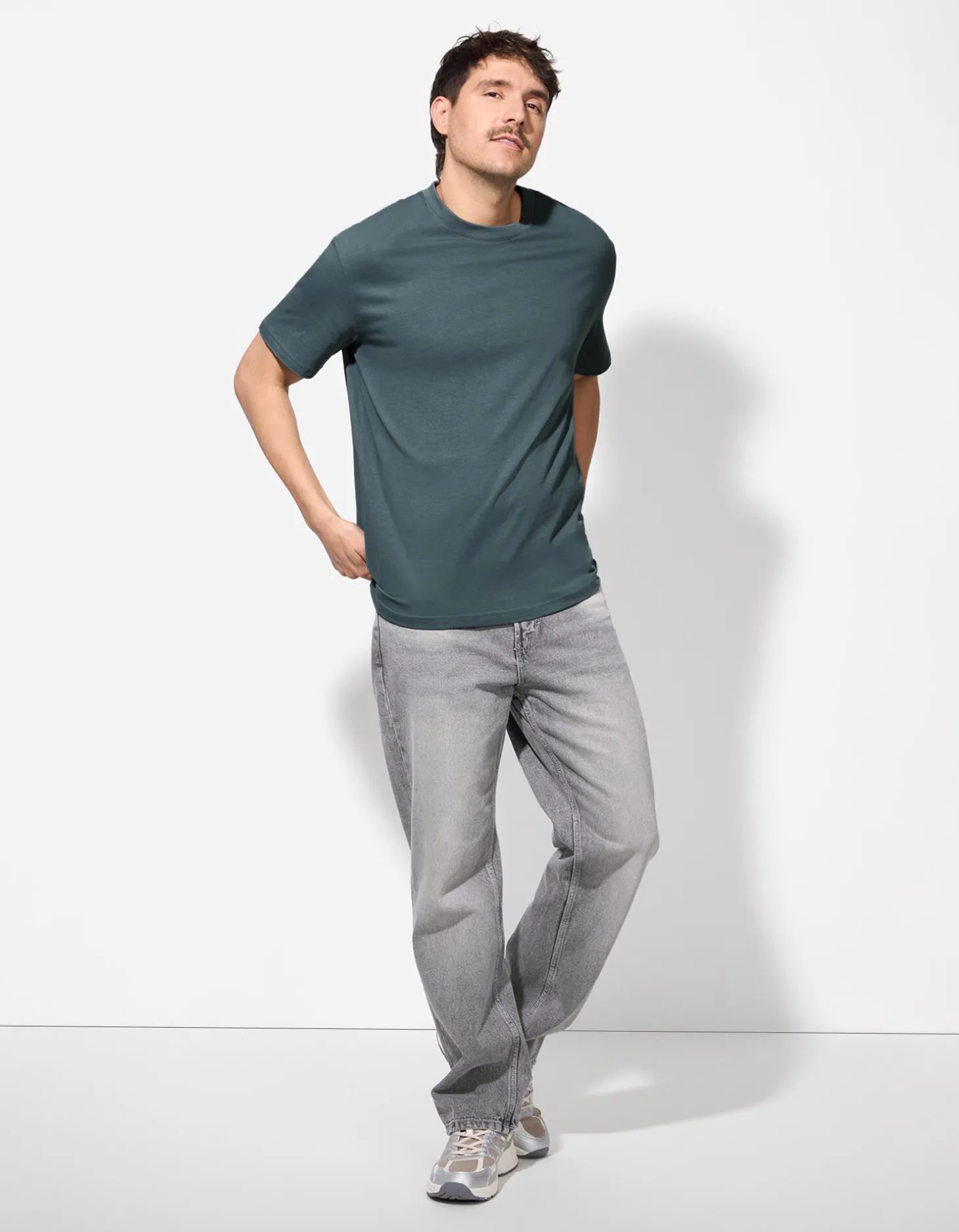T-shirt - Oversized fit - turkoois