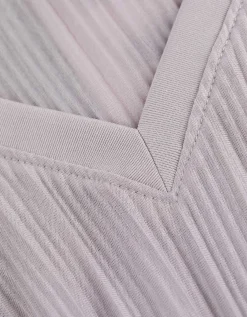 T-shirt - Plooien - beige