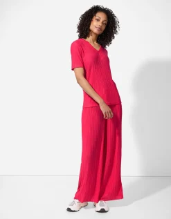 T-shirt - Plooien - pink