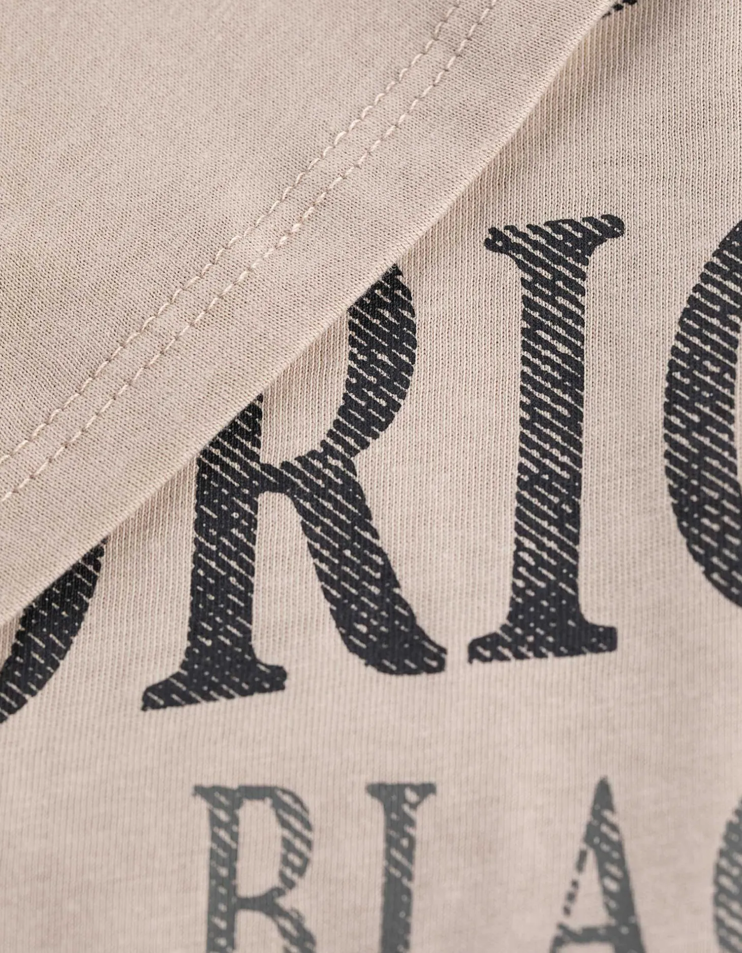 T-shirt - Print - beige