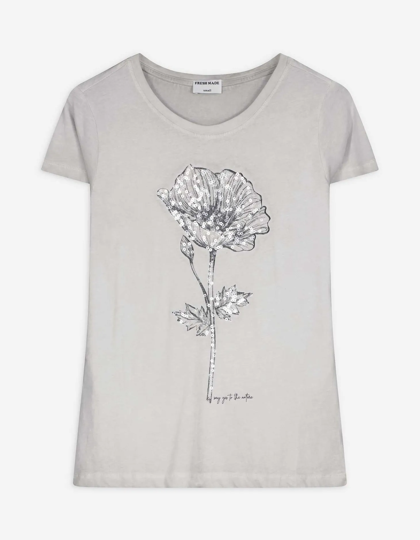 T-shirt - Print - beige