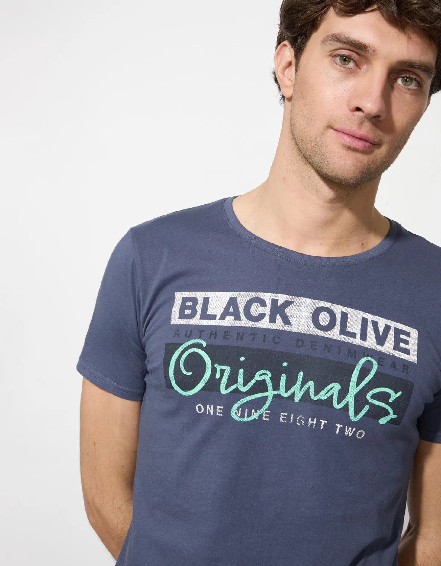 T-shirt - Print - blauw