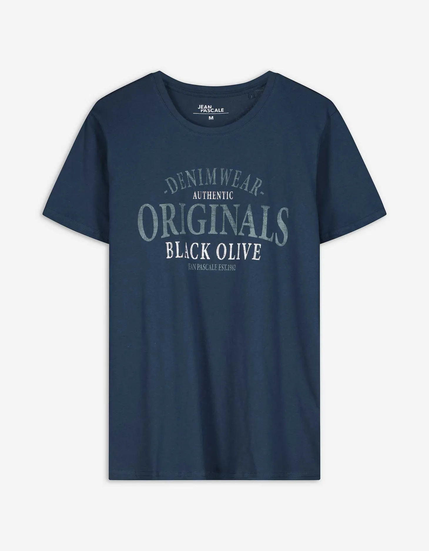 T-shirt - Print - donkerblauw