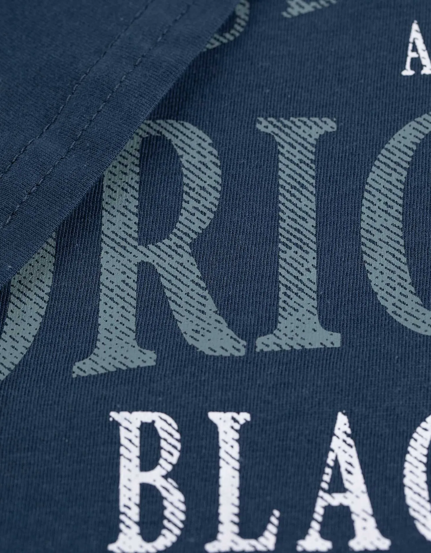 T-shirt - Print - donkerblauw