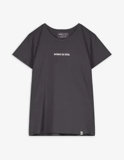 T-shirt - Print - donkergrijs
