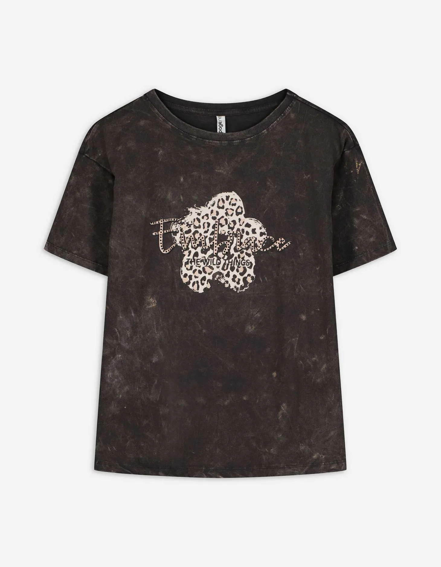 T-shirt - Print - donkergrijs