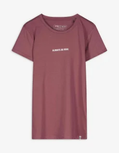 T-shirt - Print - donkerrood