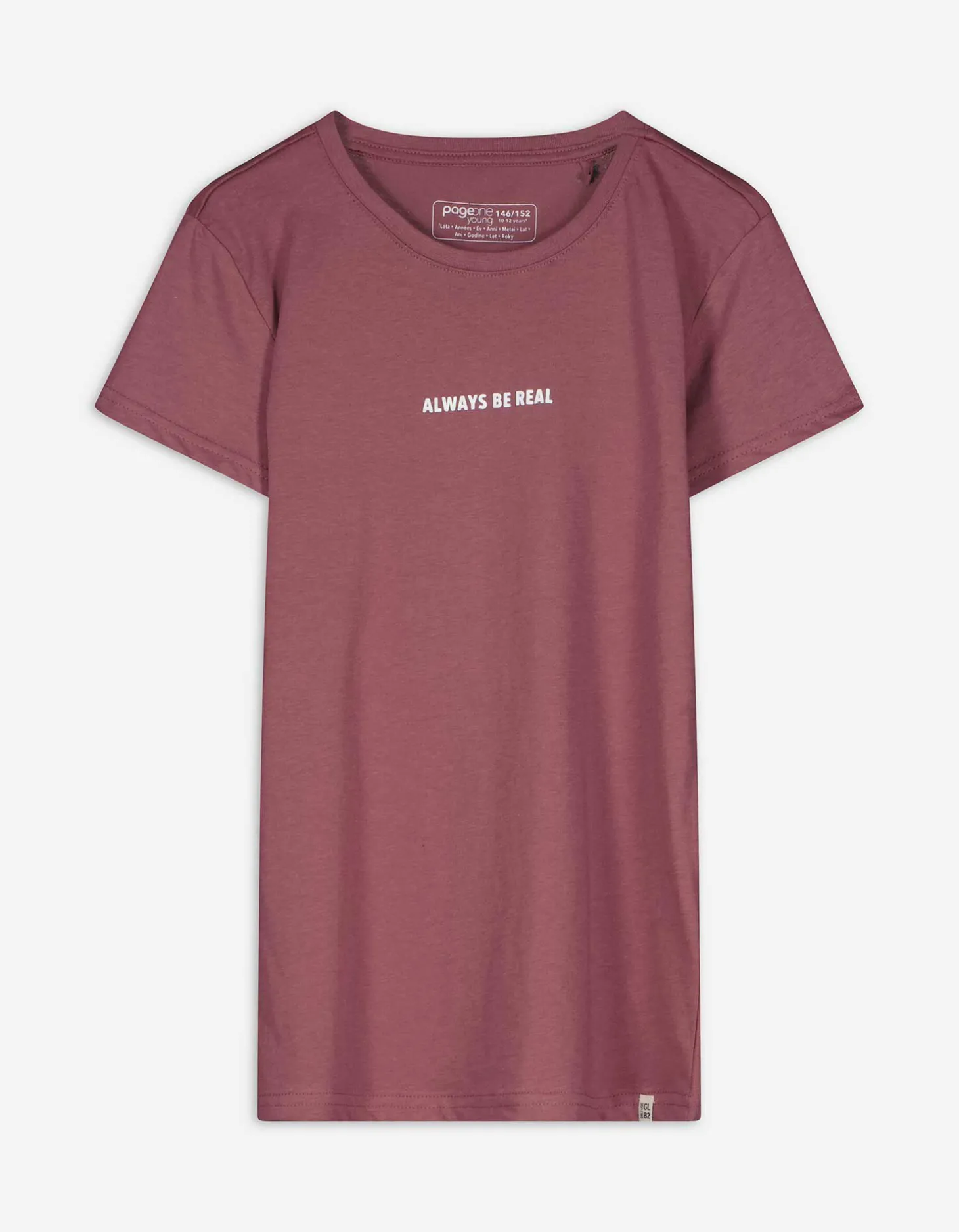 T-shirt - Print - donkerrood