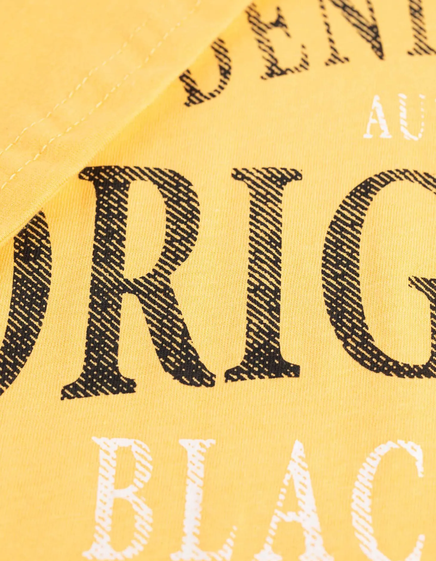 T-shirt - Print - geel