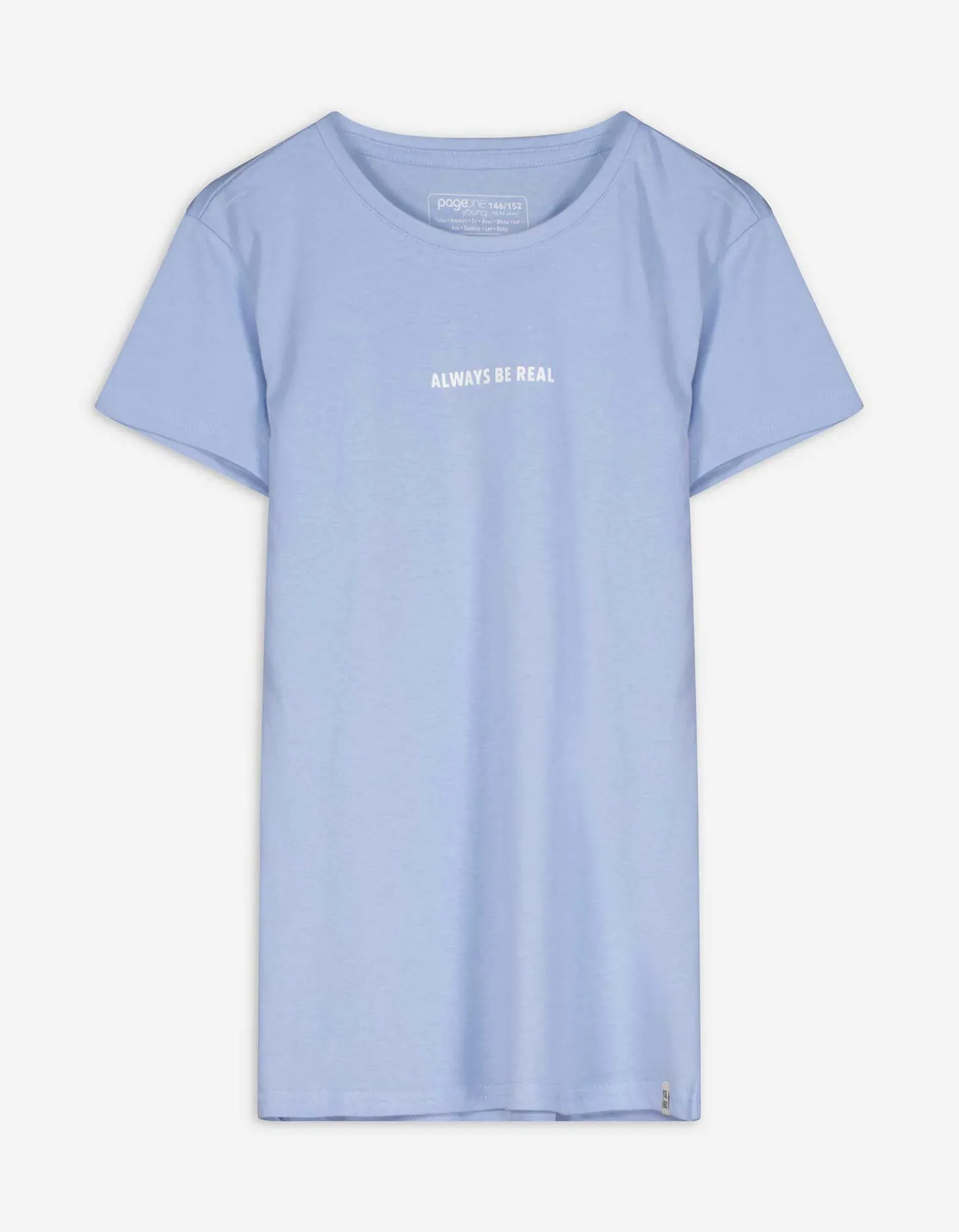 T-shirt - Print - lichtblauw